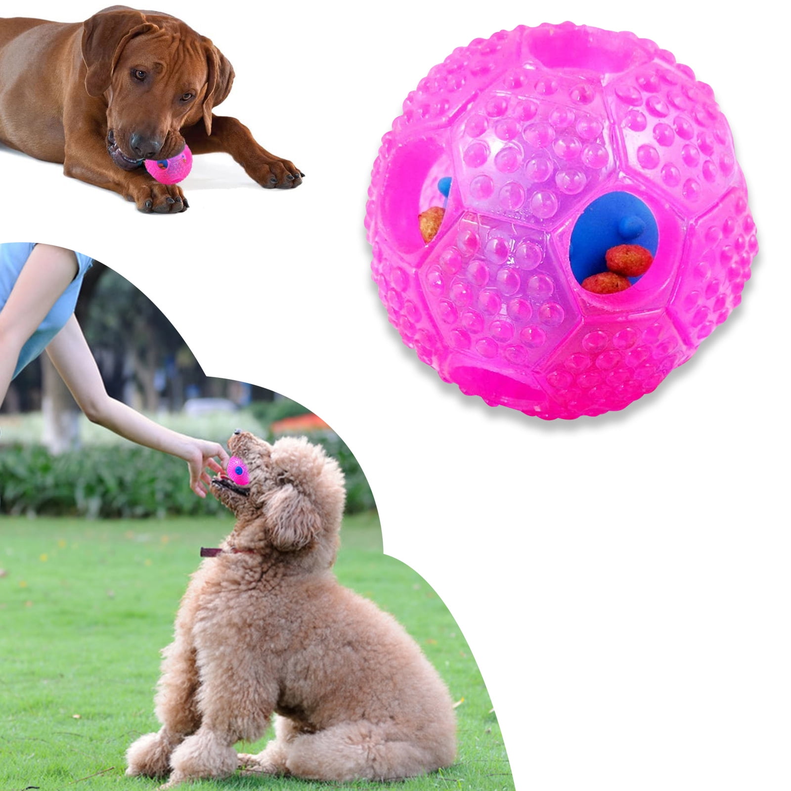 HOLYSTEED Interactive Dog Toy Ball, 4.7 Dog Puzzle Toys, Treat Dispensing  Dog Toys for Large Dogs, Medium Dog and Small Breeds