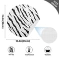 thumbnail image 2 of Ryvnso Zebra Black Print Round Plate Mats Dining Table Placemat Set of 4 for Holiday Decoration, 2 of 7