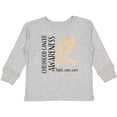 thumbnail image 3 of Inktastic Childhood Cancer Awareness- Fight, care, cure Boys or Girls Long Sleeve Toddler T-Shirt, 3 of 5