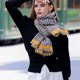 thumbnail image 2 of Bufanda cálida para mujer, manta de gran tamaño con borlas, chal de cuadros escoceses, suave y acogedor, tacto de cachemira, pashmina a cuadros, 2 of 5