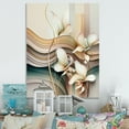 thumbnail image 2 of Designart Beige Orchid Flowers Hyperrealistic II Canvas Wall Art, 2 of 5