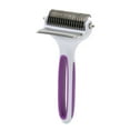 thumbnail image 3 of Deshedding Comb, Pet Grooming Brush Comfortable Handle 2 In 1  For Removing Knots For Cat S,L, 3 of 8