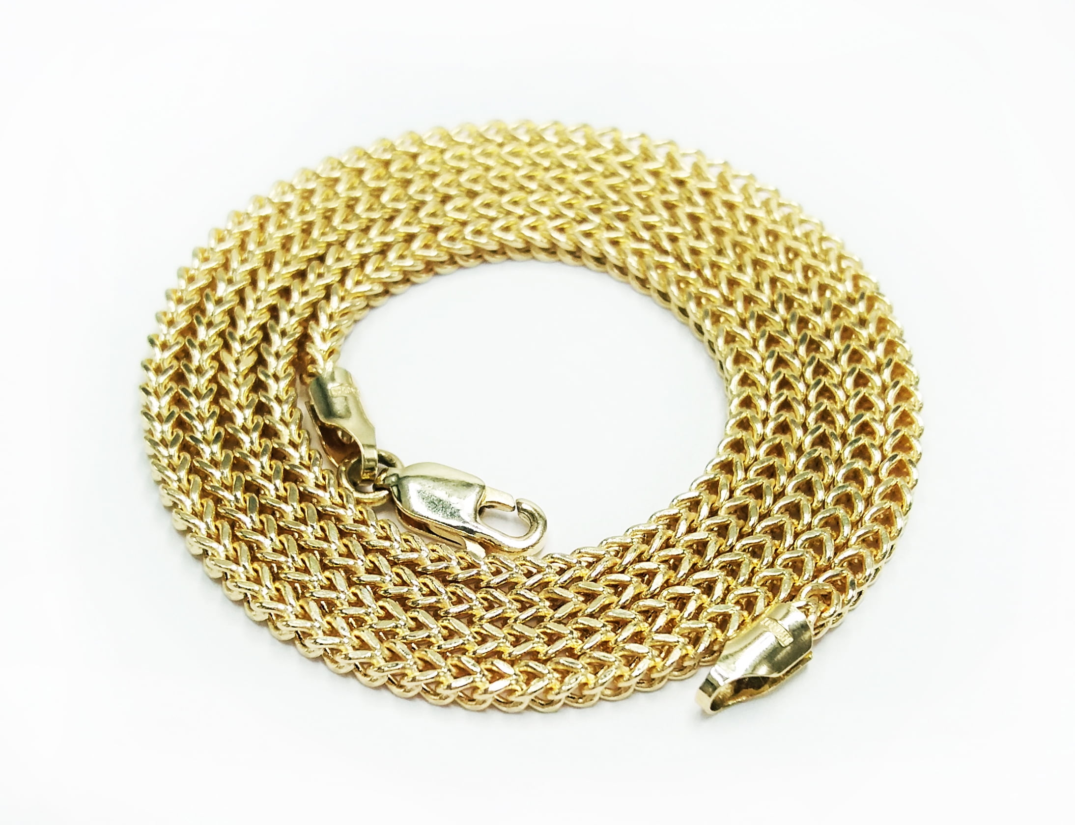 Brilliance Fine Jewelry 10K Yellow Gold Adult Franco Chain 22"