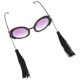 thumbnail image 1 of FOMIYES Gafas De Sol Creativas Negras Con Borlas Para Fiestas Y Eventos, 1 of 8
