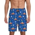 thumbnail image 3 of Lsque Dinosaur Driving Mens Sleep Pajama Shorts,Short Pajama Pants, Cotton Ultra-Soft Knit-Small, 3 of 9