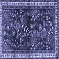 thumbnail image 1 of Ahgly Company Indoor Square Persian Blue Traditional Area Rugs, 4' Square, 1 of 4