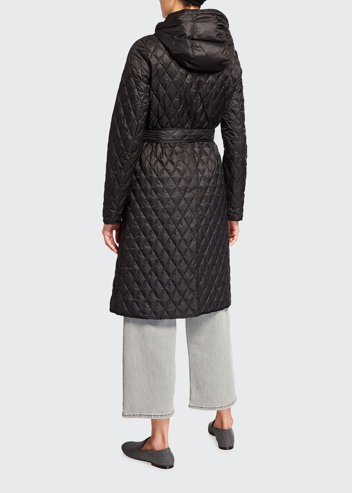 THEORY Diamond-Quilted Eco Trench Coat 