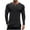 Black, variant on Mens Shirts Under $10 Mens Solid Knitted Long Sleeve Undershirt Warm Soft Base Layer Thermal Tops Fall Winter Long John Shirts for Men