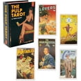thumbnail image 1 of Baraja de cartas de tarot temática de Pulp Magazines, con personajes de la historia de la ilustración de Pulp, juego en caja con 78 cartas, 1 of 5