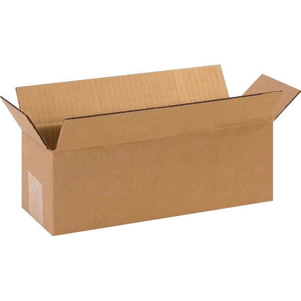 SI Products 12 x 4 x 4 Shipping Boxes, 32 ECT, Brown 120404 Walmart