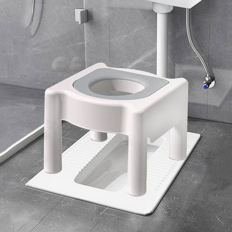 Elderly Squat Toilet Seat Stool Potty Chair Commode Stool for