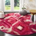 thumbnail image 2 of SAFAVIEH Monaco Sharyl Abstract Area Rug, Fuchsia/Cream, 6'7" x 6'7" Round, 2 of 5