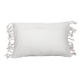 thumbnail image 2 of Foreside Home & Garden Blue Woven 14 x 22 inch Decorative Cotton Throw Pillow Cover with Insert and Hand Tied Tassels, 2 of 6