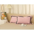 thumbnail image 7 of Unique Bargains Polyester Wrinkle Resistant Pillow Shams Set of 2 with Envelope Closure Queen Pink, 7 of 7