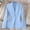 Blue, variant on Dolkfu Long Sleeve Women Clothing Collared Button Red Minimalist Suit Modern Business Casual Solid Jackets Red,S