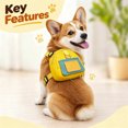 thumbnail image 6 of Miaoju Dog Backpack Harness With Leash, Adjustable Self Carrier Saddle Bag With Portable Storage For Walking Outdoor Travel, 6 of 6
