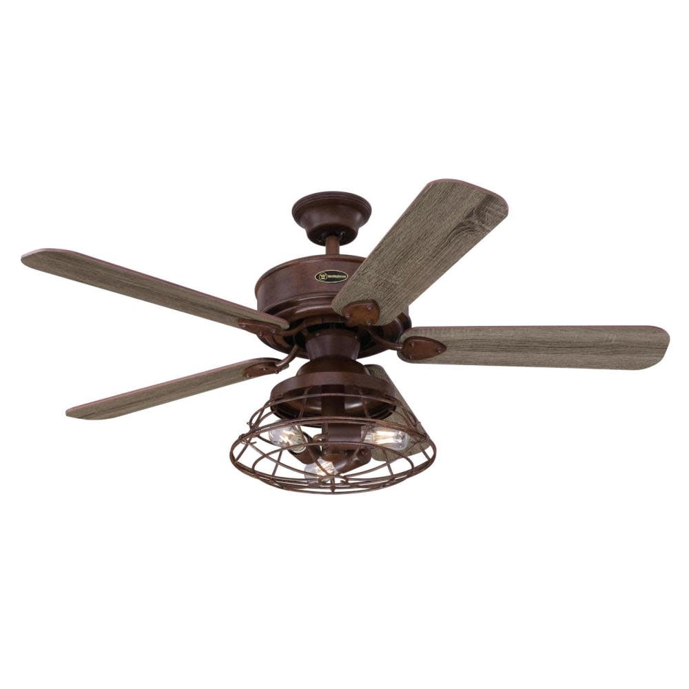 Westinghouse Lighting  Barnett 48" Indoor Barnwood LED Ceiling Fan with Remote Control