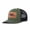 Green and black, variant on Papa Bear Leather Patch Embroidered Color Block Trucker Hat Unisex Adjustable Cotton Breathable Fashion Cap for Travel Daily Wear