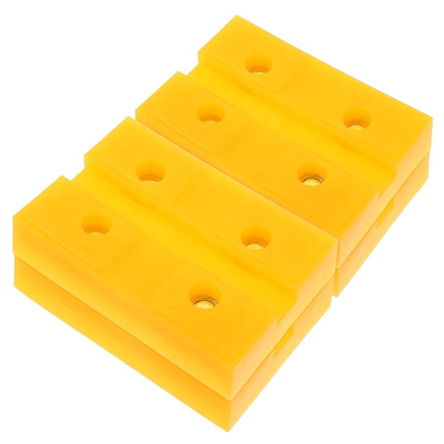Luxshiny 4Pcs Heavy Duty Floor Jack Pads Universal Fit Yellow Car Lift Pads for Garage Use