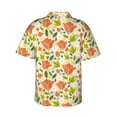thumbnail image 4 of Xecao Rose Daisy print Hawaiian shirt - a stylish short-sleeve button-down for men, perfect for casual beach and tropical outings., 4 of 9