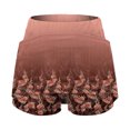 thumbnail image 4 of Wxolcjlv Women's Floral Print Skort High Waist Built‑In Short with Side Pockets Skorts, 4 of 4