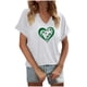 thumbnail image 1 of Tops Cortos para las Mujeres San Pablo's Día Impreso Cuello en V Envuelto Casual Top, Ligero para Todas las Estaciones Hogar Y Uso Diario, 1 of 8