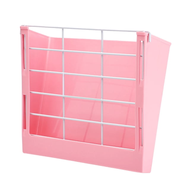 Comedero para heno tipo jaula, menos desperdicio, montaje con tornillos, fácil instalación para cobayas. Rosa