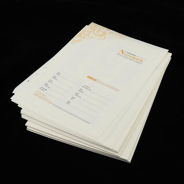 Carpeta A5 de 6 Anillas Yotijar Papel para Manualidades forrado 6 agujeros