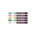 Quartet GloWrite Fluorescent Markers, WetErase, Assorted Colors, 5