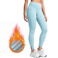 thumbnail image 2 of Fleece Lined Leggings Women Thick Soft High Waisted Tummy Control Yoga Pants Winter Thermal Warm Workout Pants, 2 of 8