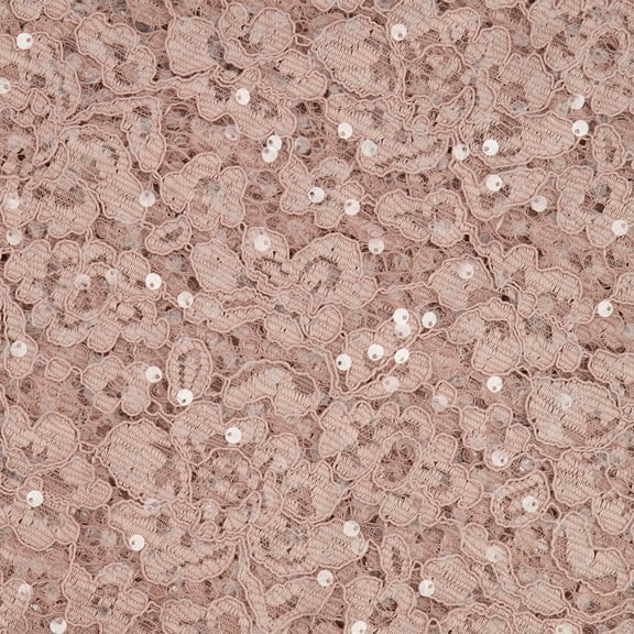 Zelouf Dela Floral Corded Lace W/ Sequins , Sewing, DIY, Crafts Fabric by the Yard, , 3 Yard