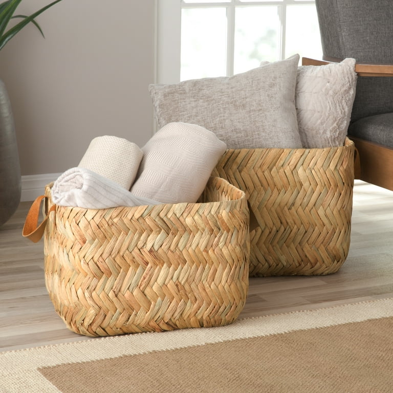 5 Little Monsters: Crocheted Storage Baskets with Leather Handles