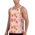 thumbnail image 2 of Xecao Strawberry Men's Tank Top Workout Quick Dry Sleeveless Gym Jogging Muscle Shirts Summer Swim Beach Tops, 2 of 9