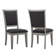 thumbnail image 1 of Steve Silver Whitford Distressed Gray Wood Side Chair, 1 of 7