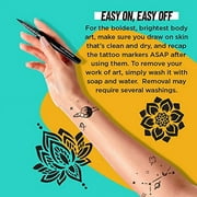 BIC BodyMark Temporary Tattoo Marker, Fine Tip Black