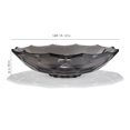 thumbnail image 2 of Transparent grey Glass Vessel Sink, Modern Vanity Bowl with Pop-Up Drain for Bathroom | LAV-FWS103, 2 of 6