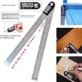 thumbnail image 2 of 200MM Goniometer Electronic Protractor Digital Stainless Steel Gauge Angle For Building Construction Woodworking Tools Ruler ,Long Lasting, 2 of 7