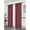 Red, variant on Kashi Home Sabrina Decorative Silver Foil Print 52X84 Blackout Window Curtain Panel with 8 Grommets, Single Panel, Red