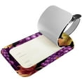 thumbnail image 2 of Square 2Pack PU Leather Grape Cruise Luggage Tag with Privacy Cover and Name ID Tag for Travel Handbags Backpacks Luggage Tags, 2 of 6