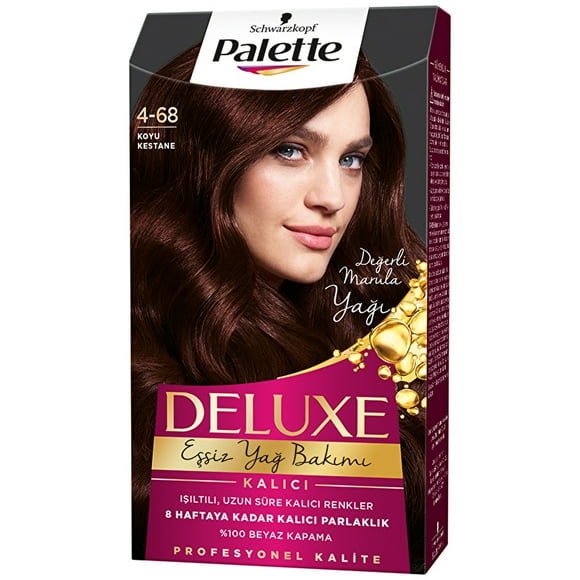 Palette de Luxe de Teinture pour Cheveux 4-68 Châtain Foncé