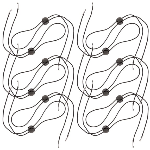 UPOUART 30Pcs Hat Chin Strap Black Elastic Adjustable Windproof Rope for Outdoor Activities