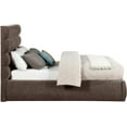 thumbnail image 4 of Meridian Furniture Adam Brown Chenille Fabric Full Bed, 4 of 10