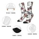 thumbnail image 5 of Balery Vintage Butterflies Calcetas Largas con Estampado para Hombre y Mujer – Suaves y Transpirables, Talla Única (US 5-11), 5 of 6