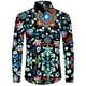 thumbnail image 3 of Camisa hawaiana con estampado de cachemira vintage para hombre, blusa de manga larga con solapa de flores, ropa informal de hip hop para hombre y mujer, ropa de fiesta cómoda para graduación, 3 of 5