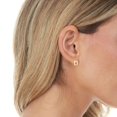 thumbnail image 2 of Floreo 14k Yellow Gold 6.5mm High Polish Initial-D Stud Earrings, 2 of 5