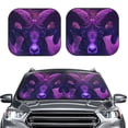 thumbnail image 2 of Vsdgher Purple Starry Sky Antelope Print Car Windshield Sun Shade, Reflective Sunshade Window Sunshade Sun Visor Protector Fit for Cars,Trucks,SUVs-Large, 2 of 6