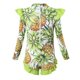 thumbnail image 5 of Odeerbi 2-12 Años Niñas Ruffle Manga Larga de Una Sola Pieza Rash Guard Traje de Baño Hawaiano Upf 50 + Protección Solar Baño En Seco Rápido, 5 of 6