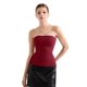 thumbnail image 1 of Camiseta sin mangas SUUKSESS para mujer con doble forro, sin tirantes, color vino XL, 1 of 6