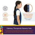 thumbnail image 3 of Special Supplies Weighted Vest for Kids – 6 Adjustable Weight Pockets, Sensory Compression Vest – Breathable Calming Support for Home and School (Medium, Blue), 3 of 10