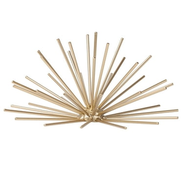 Mainstays 7.95" x 3.86" Gold Orb Metal Wall or Tabletop Decorative Figurine